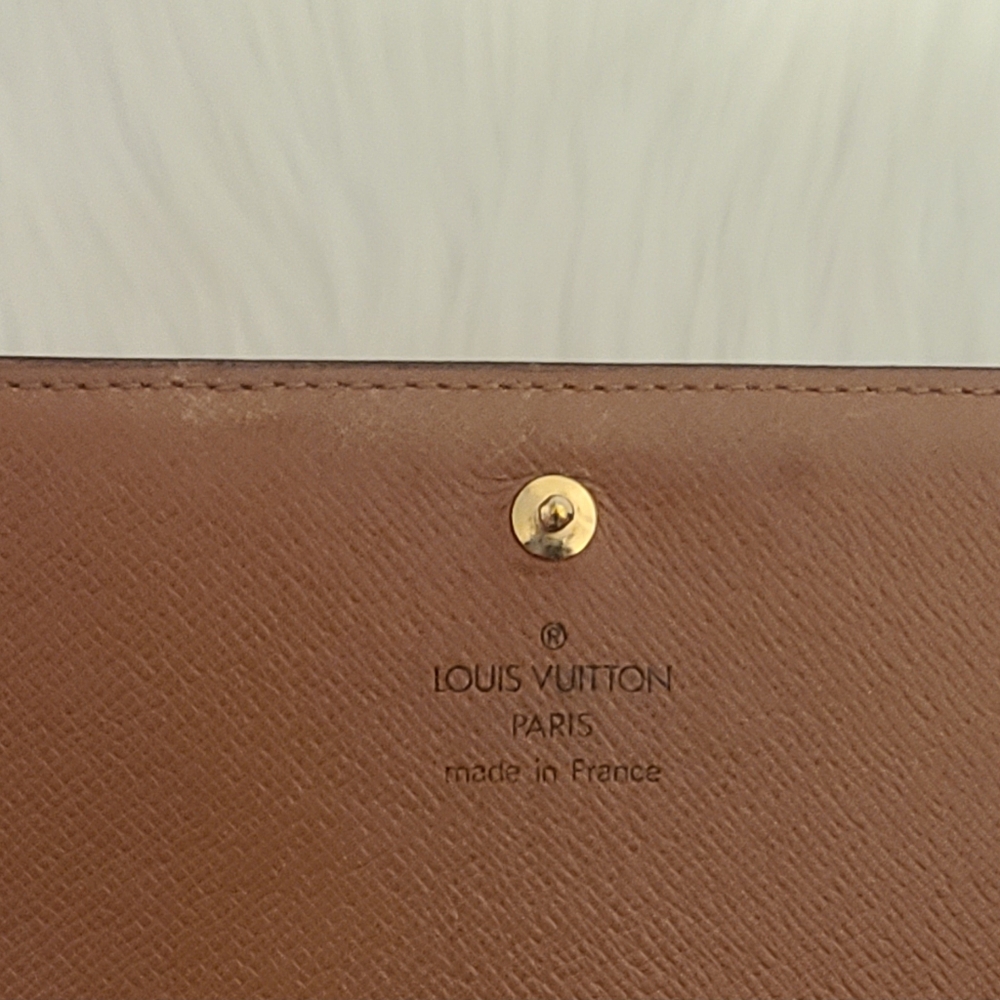Louis Vuitton Classic Monogram Wallet in Brown and Gold - Picture 3 of 7
